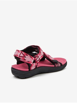 Růžové dívčí vzorované sandály Lee Cooper