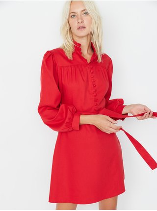 Červené dámské košilové šaty Trendyol 