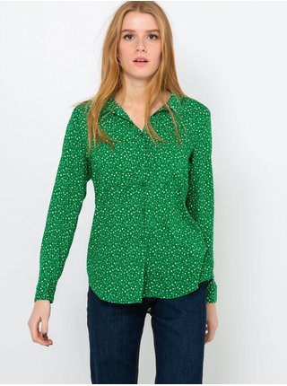 Zelená vzorovaná košeľa CAMAIEU