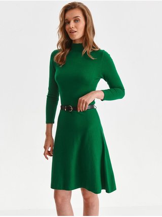 Mikinové a svetrové šaty pre ženy TOP SECRET - zelená