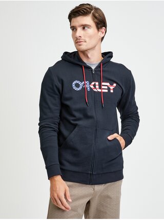 Černá pánská vzorovaná mikina s kapucí Oakley