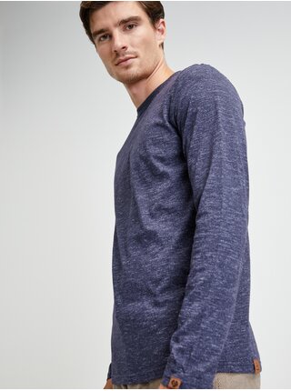 Tmavě modré pánské žíhané tričko Ragwear Galv