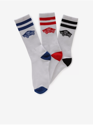 Sada tří dětských ponožek v bílé barvě VANS 