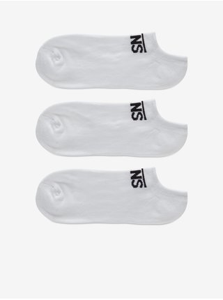 Sada troch párov ponožiek v bielej farbe VANS