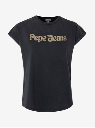 Tričká s krátkym rukávom pre ženy Pepe Jeans - čierna