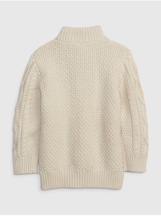 Béžový dětský pletený svetr GAP