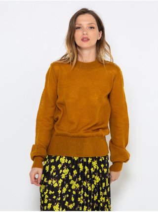 Hnedý sveter s prímesou vlny CAMAIEU