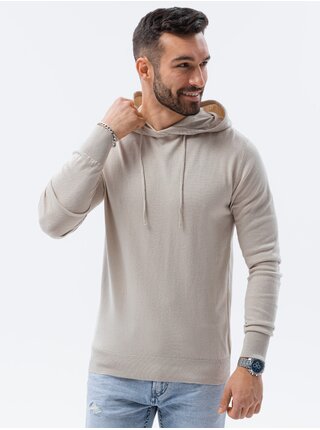 Světle šedý pánský svetr Ombre Clothing
