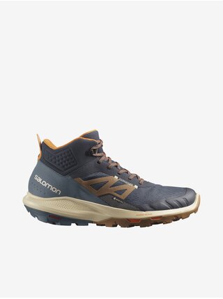 Tmavě modré pánské kotníkové outdoorové boty Salomon OUTpulse GTX