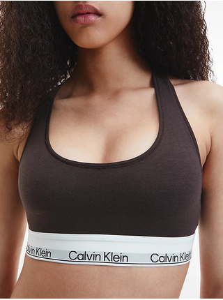 Tmavě hnědá dámská podprsenka Calvin Klein Underwear