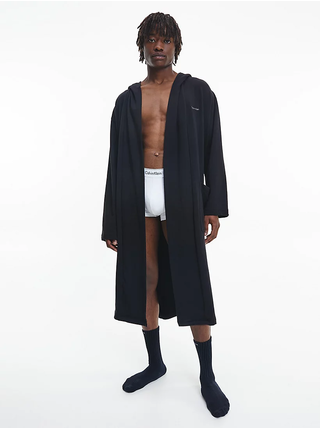 Černý pánský župan s kapucí Calvin Klein