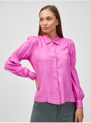 Ružová dámska košeľa ICHI