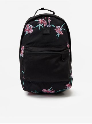 Černý dámský květovaný batoh VANS