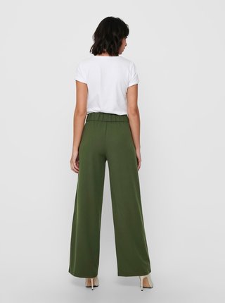 Zelené široké kalhoty JDY Louis Ville