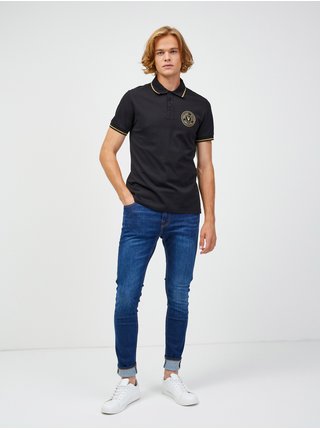 Černé pánské polo tričko Versace Jeans Couture