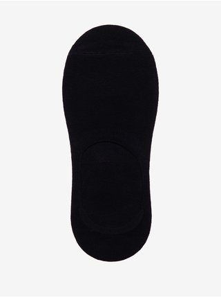 Sada tří párů černých pánských slip on ponožek Ombre Clothing