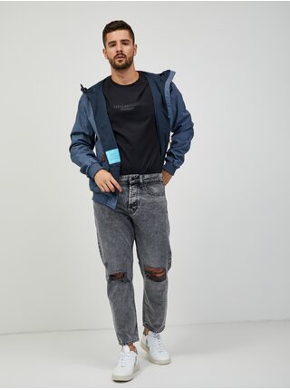 Tmavě modrá pánská voděodolná bunda s kapucí Ragwear Stewie