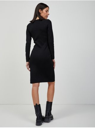 Černé svetrové pouzdrové šaty ORSAY