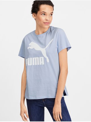Tričká s krátkym rukávom pre ženy Puma - modrá, sivá