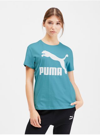 Tričká s krátkym rukávom pre ženy Puma - modrá