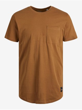 Hnedé pánske tričko Jack & Jones Noa