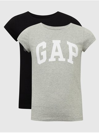 Barevná dívčí trička s logem GAP, 2ks