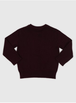 Vínový klučičí pletený svetr GAP