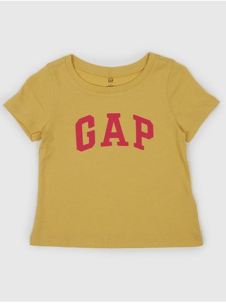 Žluté dívčí tričko s logem GAP