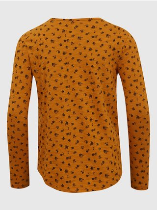 Oranžové dívčí květované tričko GAP
