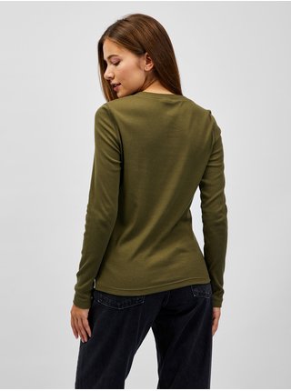 Zelené tričko s dlouhým rukávem GAP