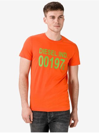 Oranžové pánské tričko Diesel