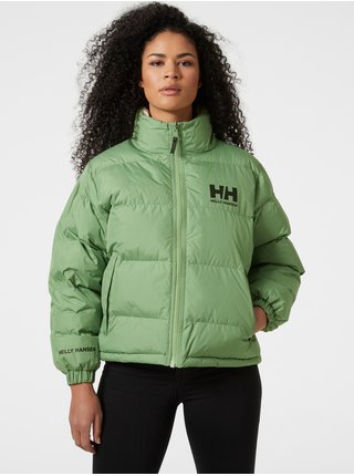 Zeleno-fialová dámská oboustranná zimní bunda HELLY HANSEN Urban