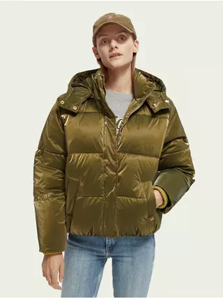 Zimné bundy pre ženy Scotch & Soda - zelená