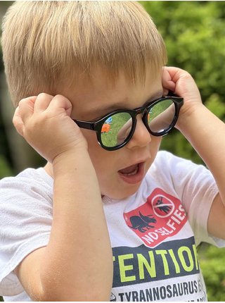 Dětské sluneční brýle LITTLE KYDOO MODEL K Mirror Black (2-5 let)