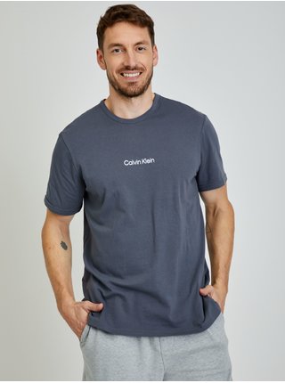 Šedé pánské tričko na spaní Calvin Klein Underwear