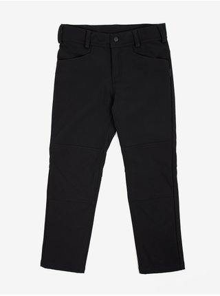 Čierne detské nepremokavé softshellové nohavice Reima