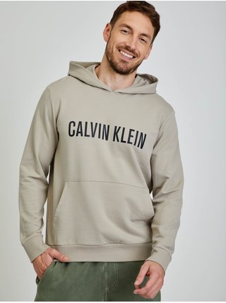 Šedá pánská mikina s kapucí Calvin Klein Jeans