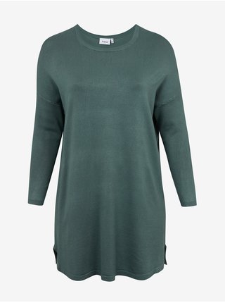 Mikinové a svetrové šaty pre ženy Fransa - zelená