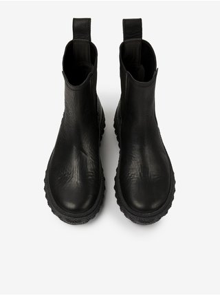 Černé dámské kotníkové kožené boty Camper Rancho Negro