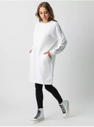Bílé mikinové šaty Devergo