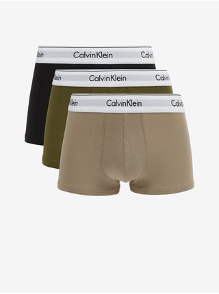 Boxerky pre mužov Calvin Klein Underwear - čierna, béžová, kaki