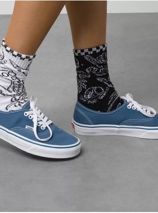 Bielo-čierne pánske vzorované ponožky VANS