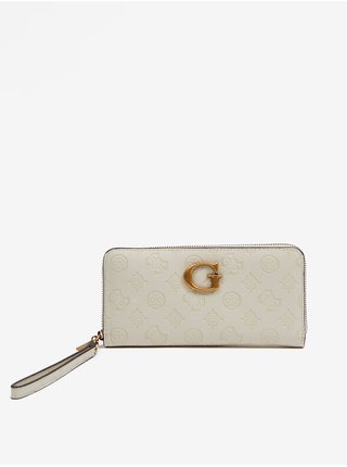Světle šedá dámská vzorovaná peněženka Guess Vibe