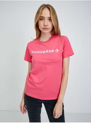 Růžové dámské tričko Converse