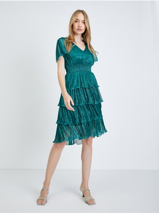 Zelené volánové šaty ORSAY