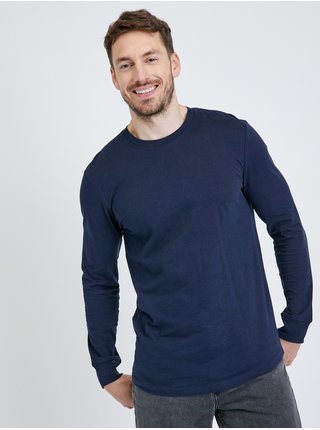 Basic tričká pre mužov Tom Tailor Denim - tmavomodrá