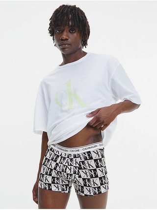 Černo-bílé pánské vzorované boxerky Calvin Klein Underwear