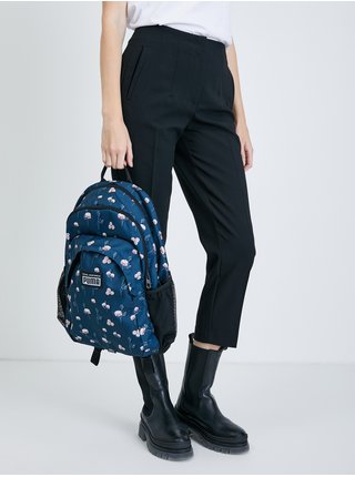 Tmavě modrý květovaný batoh Puma Academy