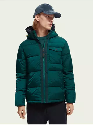 Tmavě zelená pánská zimní bunda Scotch & Soda