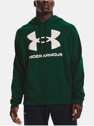 Zelená pánska mikina Under Armour UA Rival Fleece Big Logo HD